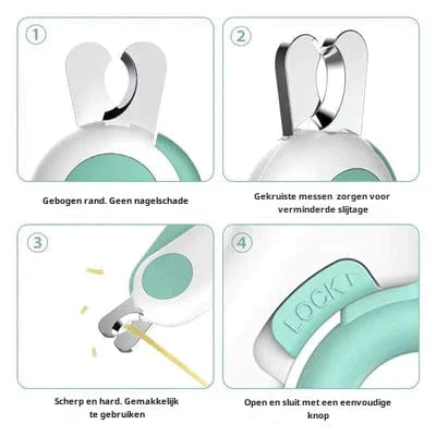 PetCare nagelknipper voor huisdieren met LED-licht | Veilig en nauwkeurig nagels knippen voor hond en kat | Comfortabele grip | Roestvrijstalen bladen - Image 11