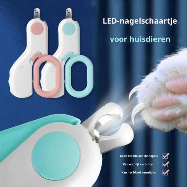 PetCare nagelknipper voor huisdieren met LED-licht | Veilig en nauwkeurig nagels knippen voor hond en kat | Comfortabele grip | Roestvrijstalen bladen - Image 5