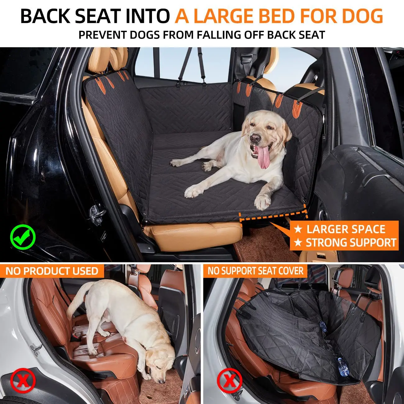 Petcruiser Waterdichte Achterbankbeschermer voor Honden | Universeel, Duurzaam & Makkelijk Schoon te Maken - Image 3