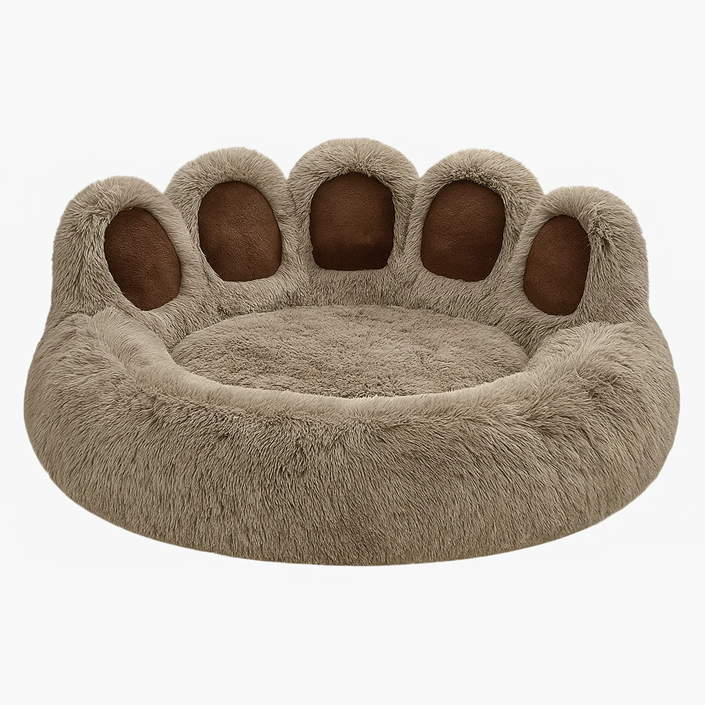 PetDream Huisdierenbed | Zacht Imiatiebont | Kalmerend en Orthopedisch | Waterbestendige Bodem | Gemakkelijk te Reinigen - Image 4