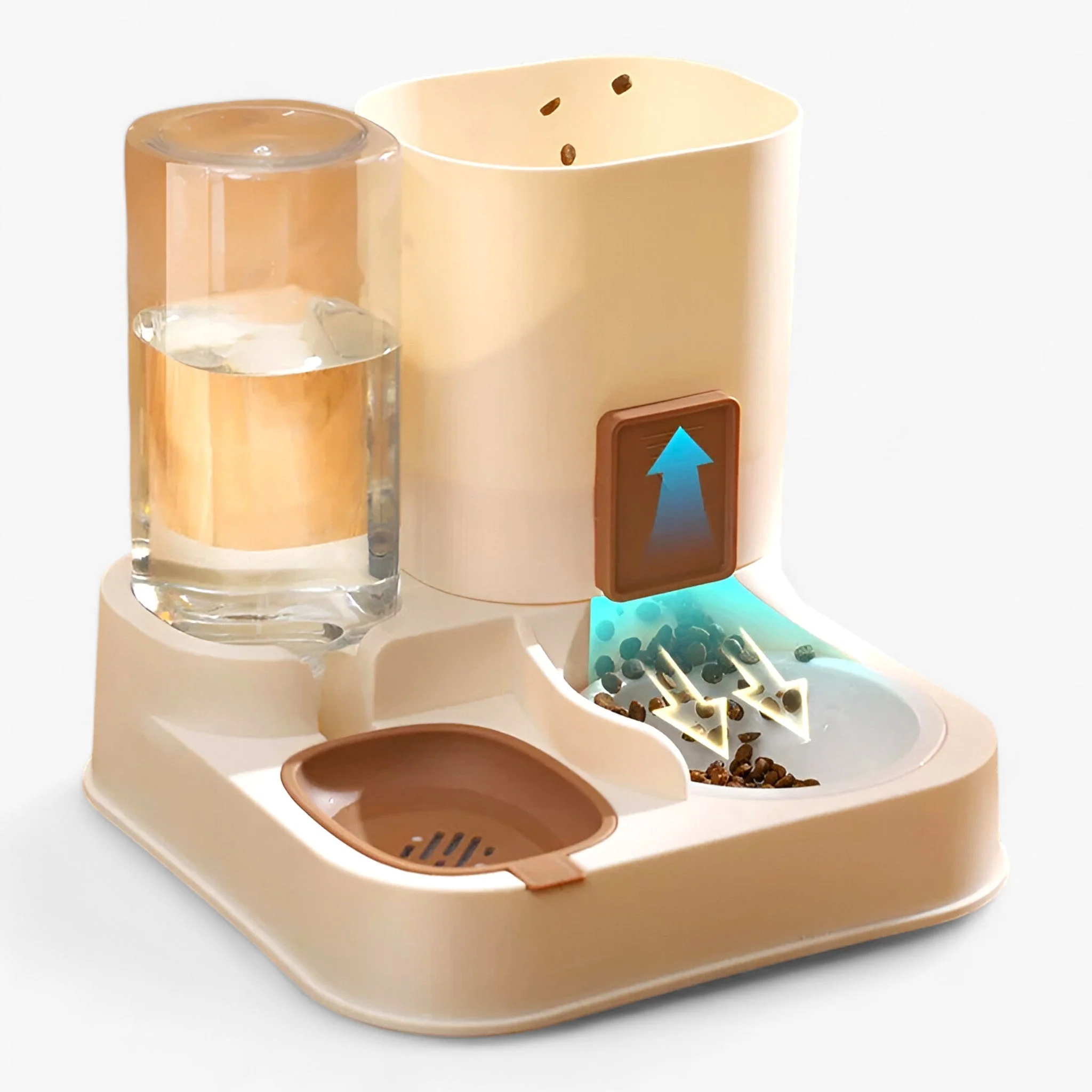 PetEase automatische voer- en waterdispenser voor huisdieren | Grote capaciteit | Duurzaam en makkelijk schoon te maken | Altijd vers water en voer - Image 3