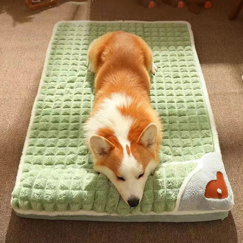 PetEase hondenbed voor kleine en middelgrote honden | Wasbaar en afneembaar | Zacht imitatiebont | Vier seizoenen comfortabel | Geruit design | Afmetingen 50x45 60x40 75x45 100x70 cm - Image 3
