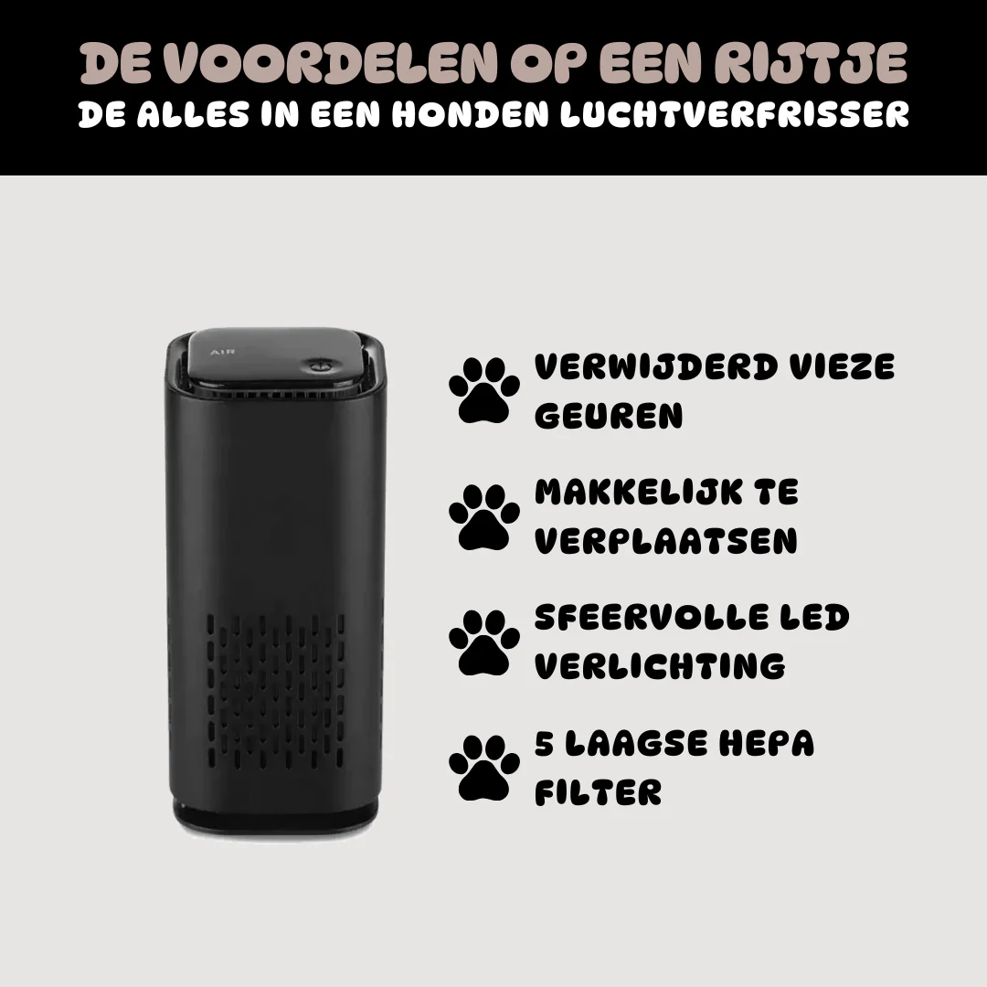PetFresh™ Luchtreiniger | Tegen Huisdierlucht Katten Honden | Stil LED Verlichting | Automatische Uitschakeling - Image 2