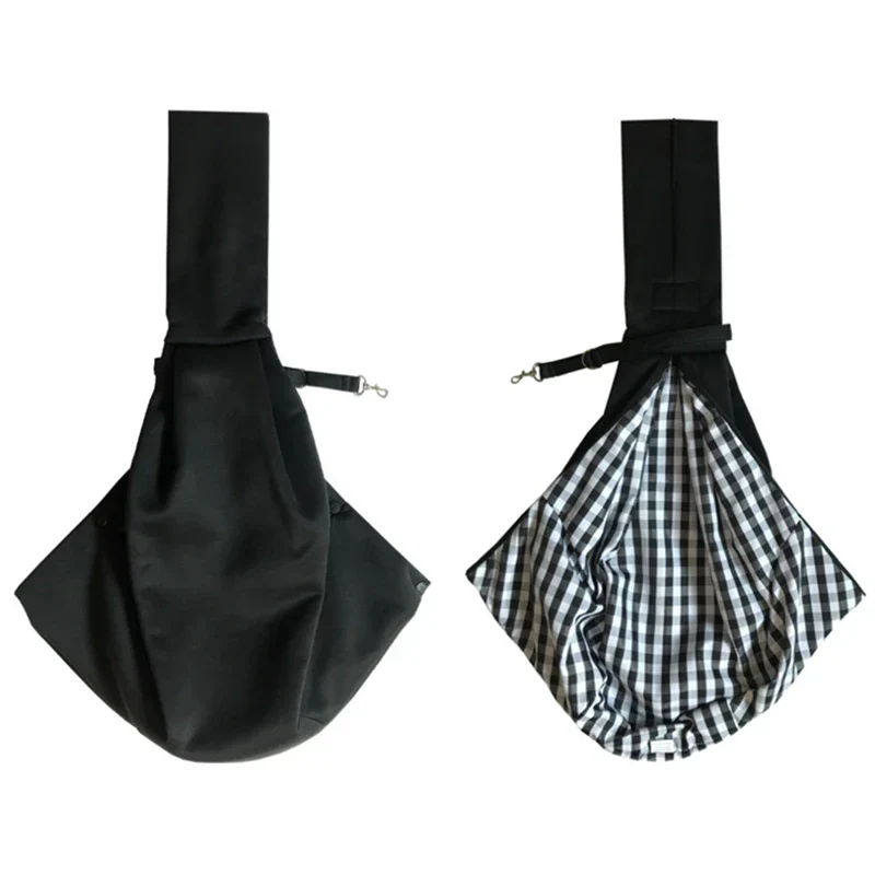 Comfortabele Outdoor Draagzak voor Kleine Huisdieren | Geschikt voor Chihuahua, Yorkie, Pommeren | Voorzien van Handige Opslagzak | Polyester met Enkele Schouderriem - Image 4