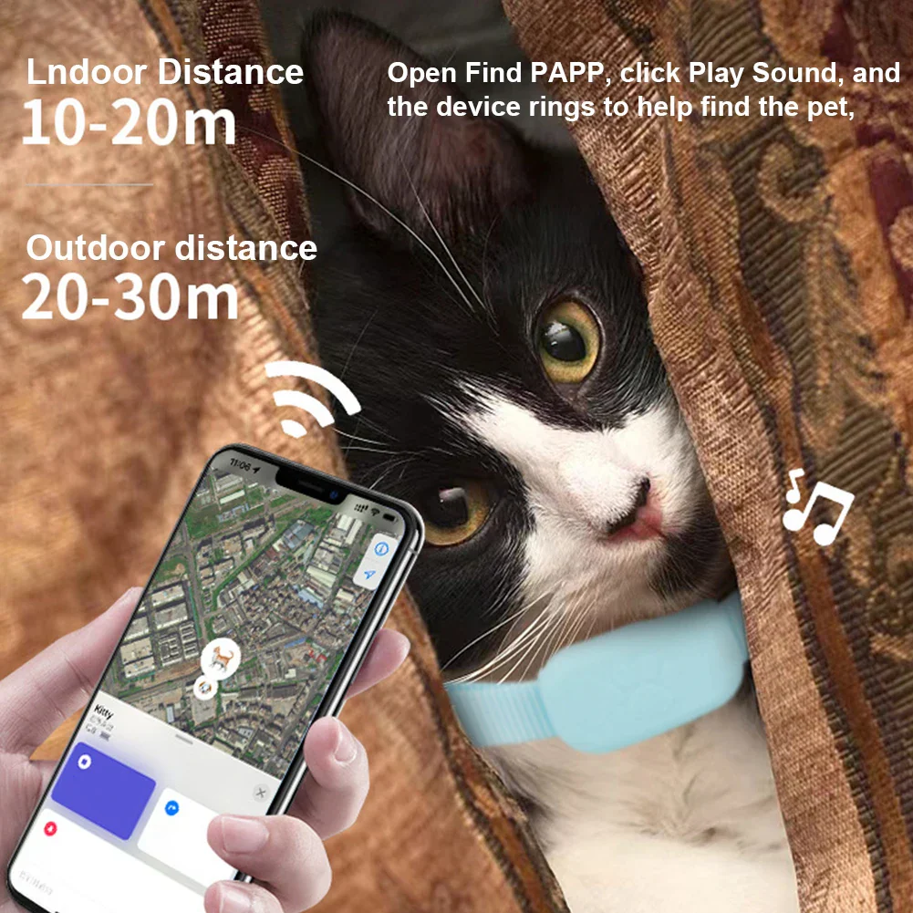 PetTrack GPS-tracker voor Huisdieren | Real-Time Locatie Volgen | Veilig Voor Hond & Kat | Verstelbare Kraag | Compatibel met iOS - Image 6