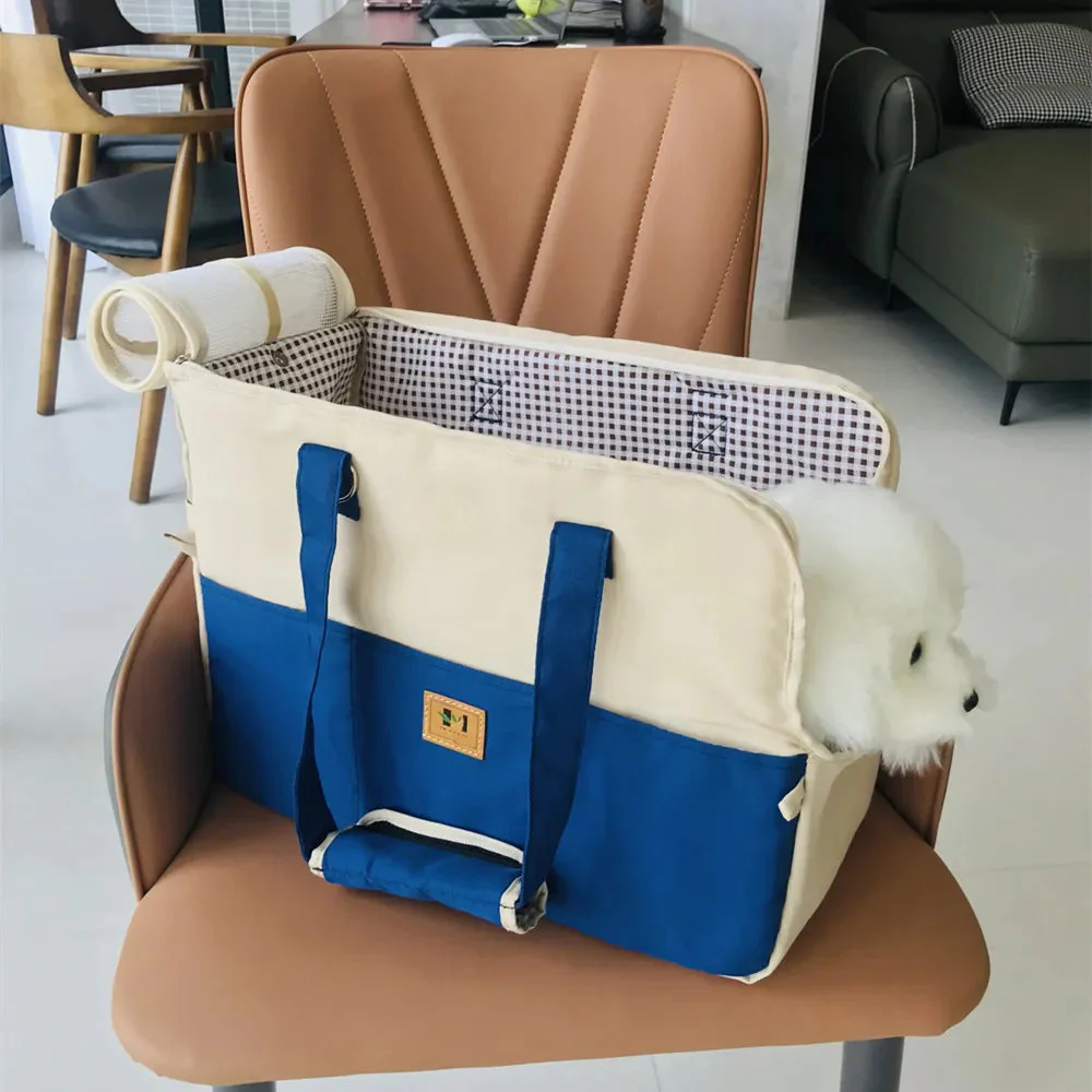 PetTrekker comfortabele huisdier reistas | Ademend en stevig ontwerp | Meerdere draagopties | Veel opbergruimte voor benodigdheden | Geschikt voor veilig reizen met hond of kat - Image 3