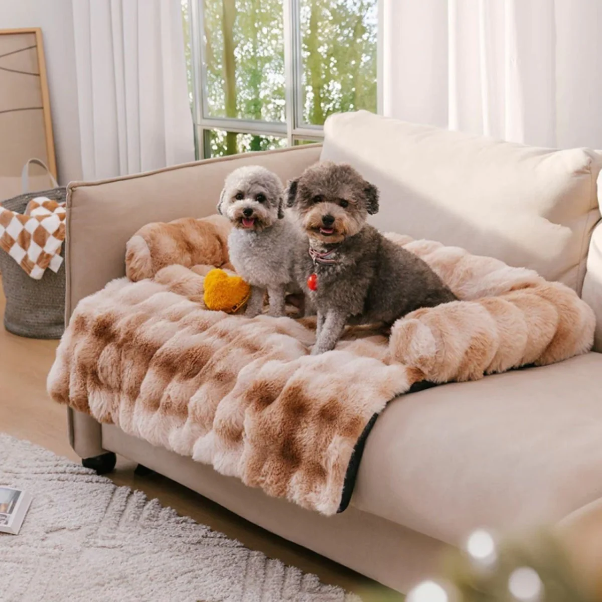 Pluche Dierenbankkleed | Comfortabel Wasbaar Kleed | Antislip Voor Huisdieren | Voor Honden en Katten - Image 3