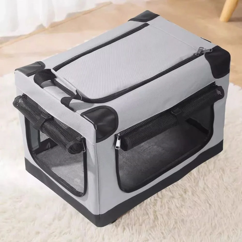Draagbare Huisdierbench | Opvouwbare Reismand Kleine Honden & Katten | Ademende Mesh | Voor Binnen & Buiten | Lichtgewicht en Veilig | Geschikt voor Reizen, Camping of Dagelijks Gebruik | Hometravel - Image 3