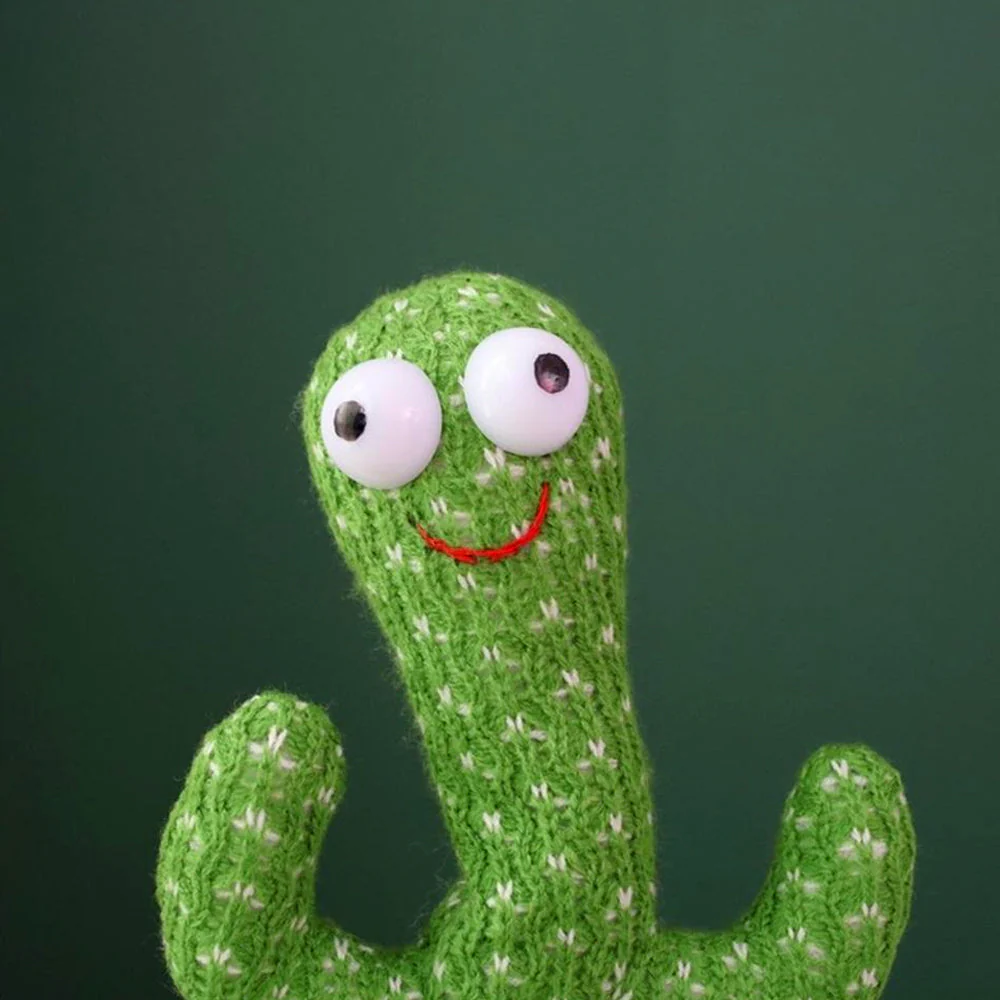 Interactieve Pratende Cactus voor Honden | Geluid en Beweging | Duurzaam Pluche | Oplaadbaar Speelgoed voor Mentale Stimulatie en Vermaak - Image 3
