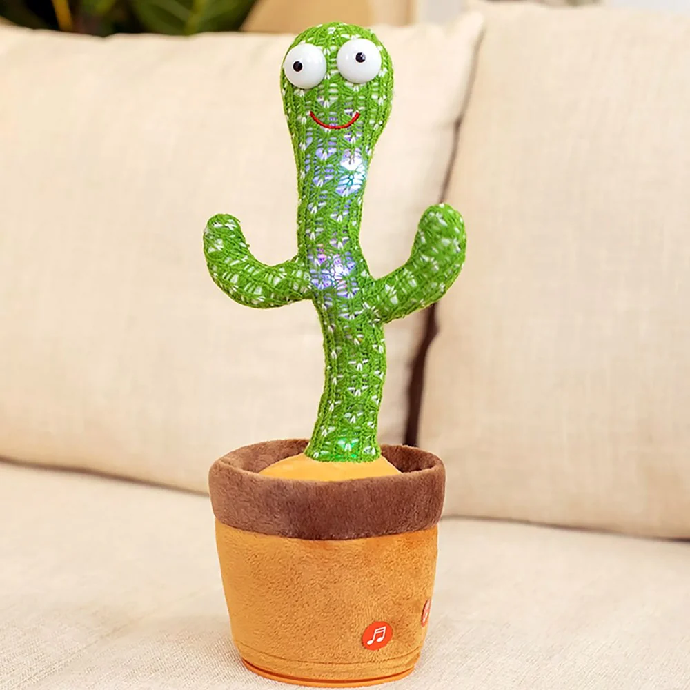 Interactieve Pratende Cactus voor Honden | Geluid en Beweging | Duurzaam Pluche | Oplaadbaar Speelgoed voor Mentale Stimulatie en Vermaak - Image 5