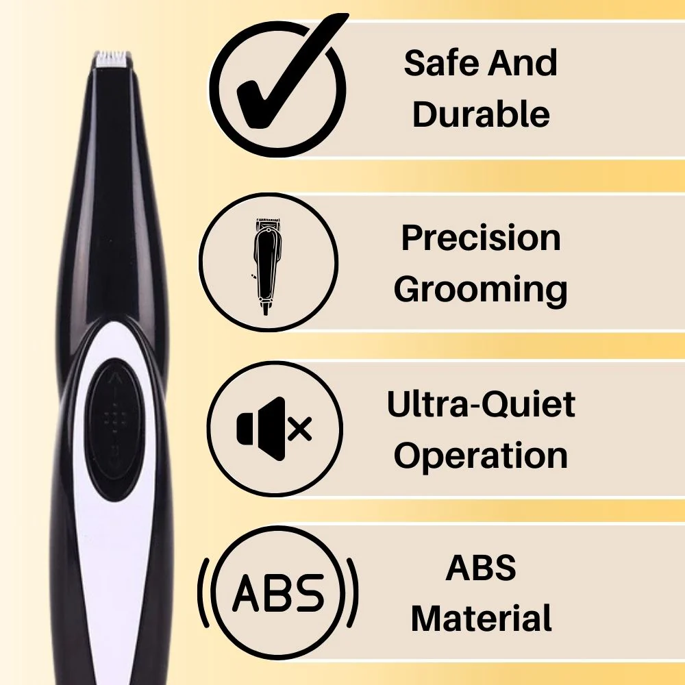 Fluisterstille Huisdier Precisietrimmer | Ergonomisch Ontwerp | Veiligheidsmes | Geruisloze Ervaring | Perfecte Verzorging voor Katten en Honden | Behoud Glanzende Vacht | Eenvoudig in Gebruik | Comfortabele Trimsessie - Image 3