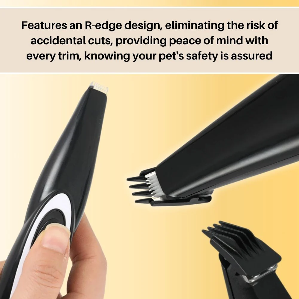 Fluisterstille Huisdier Precisietrimmer | Ergonomisch Ontwerp | Veiligheidsmes | Geruisloze Ervaring | Perfecte Verzorging voor Katten en Honden | Behoud Glanzende Vacht | Eenvoudig in Gebruik | Comfortabele Trimsessie - Image 4