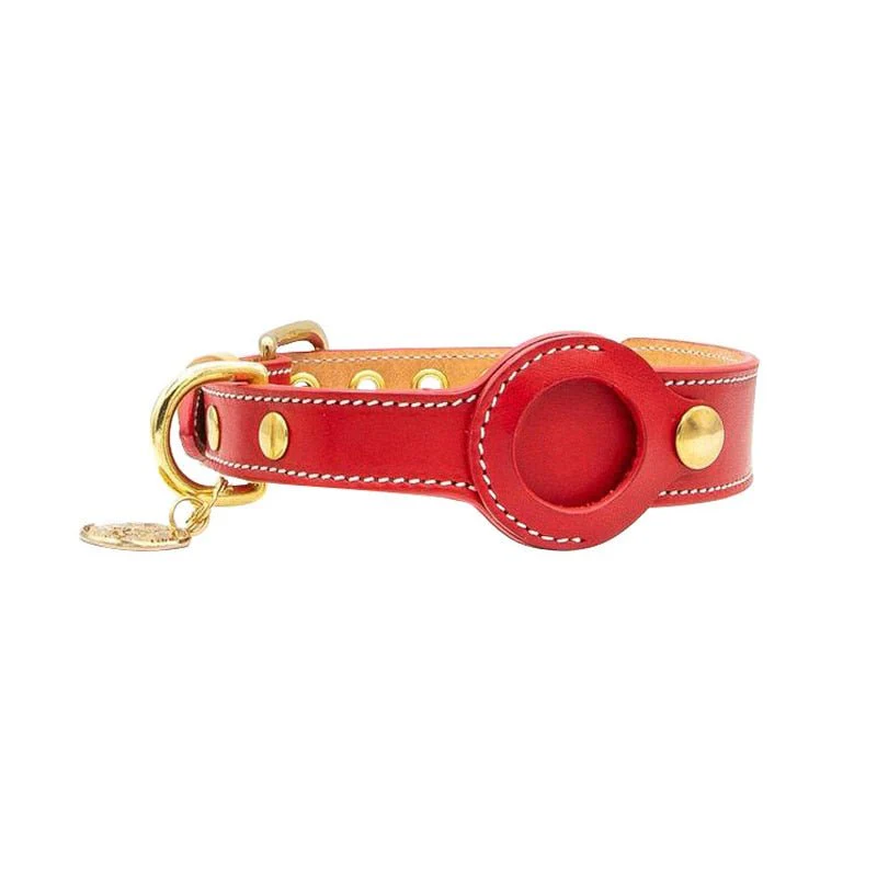 Premium AirTag Lederhalsband voor Honden - Waterdicht, Verstelbaar en Veilig - Image 5