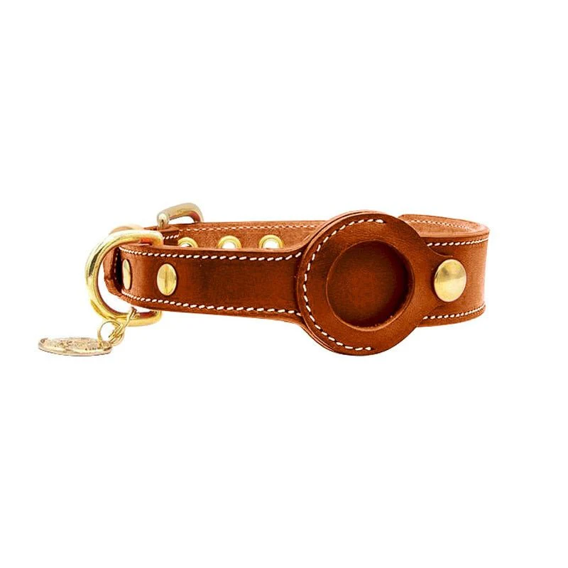 Premium AirTag Lederhalsband voor Honden - Waterdicht, Verstelbaar en Veilig - Image 8