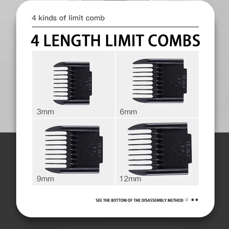 Oplaadbare Professionele Trimmer voor Huisdieren | Geschikt voor Katten en Honden | 5 Snelheden, Keramische Mes, Ultra Stil - Image 4