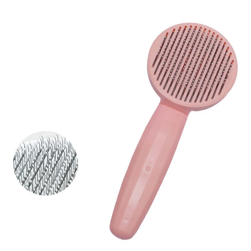 Verzorgingsborstel voor Huisdieren | Verwijder Dode Haren | Comfortabel Antislip Handvat | Geschikt voor Kat en Hond | Groen, Roze, Wit - Image 8