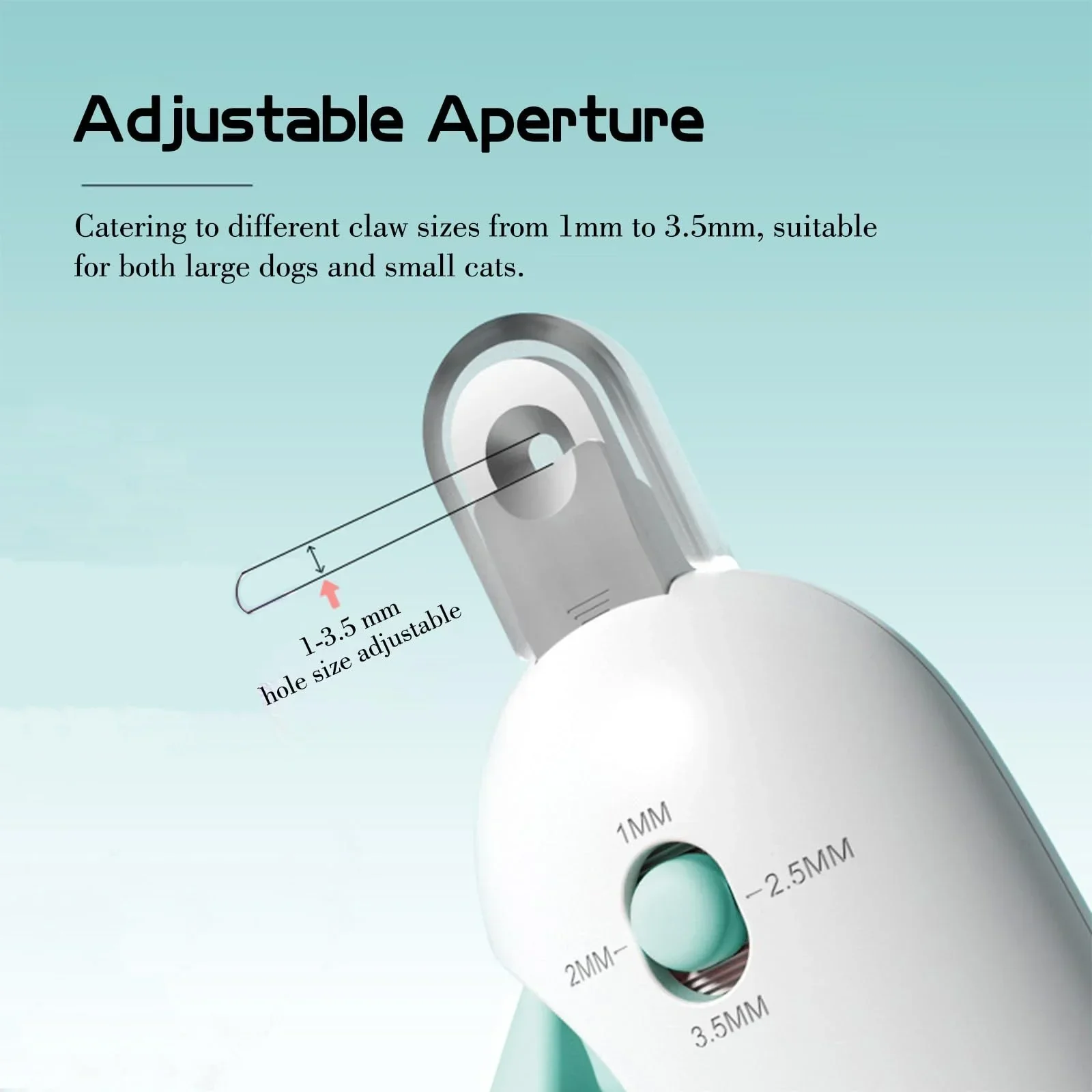 Ergonomische Nagelknipper voor Huisdieren met Verstelbare Opening | Veilig en Comfortabel voor Katten en Honden | Inclusief Antislip Handvat - Image 3