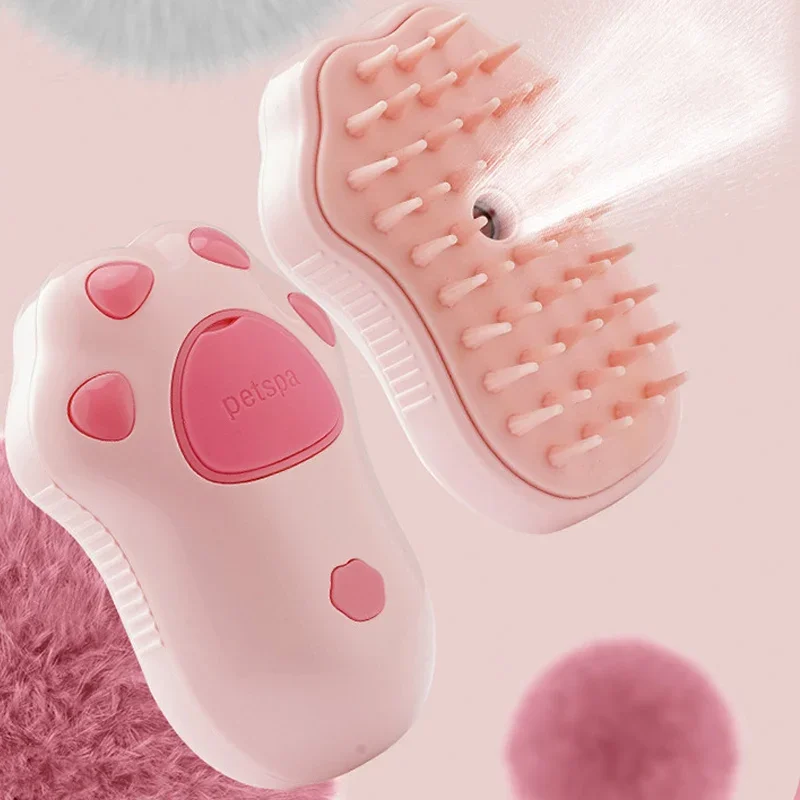 PuffiCare Elektrische Verzorgingsborstel | 3-in-1 Ontspanning, Reiniging & Massage voor Katten en Honden | USB-Oplaadbaar - Image 9