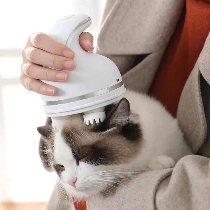 PurrRelax kattenmasseur | 76 massagepunten | Stressverlichting en ontspanning | Draagbaar en USB-oplaadbaar | Geschikt voor katten welzijn - Image 3