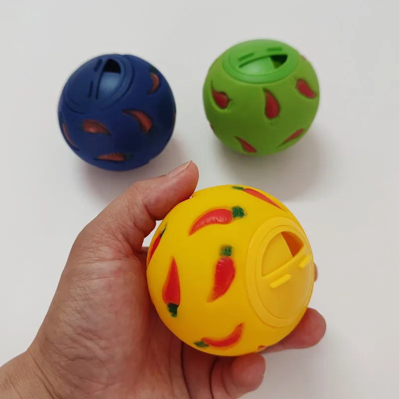 MOONBIFFY Konijnen Traktatie Bal | Interactief Speelgoed Voor Kleine Dieren | Langzame Voer Dispenser | Snack Speelbal Voor Konijn, Hamster, Fret, Cavia | Bijtbestendig Plastic | Voer Verstop Speelgoed - Image 2