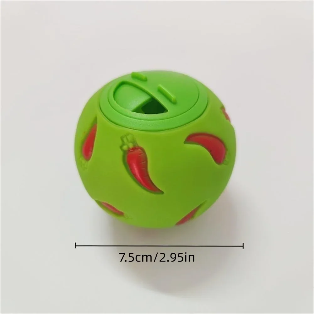 MOONBIFFY Konijnen Traktatie Bal | Interactief Speelgoed Voor Kleine Dieren | Langzame Voer Dispenser | Snack Speelbal Voor Konijn, Hamster, Fret, Cavia | Bijtbestendig Plastic | Voer Verstop Speelgoed - Image 3
