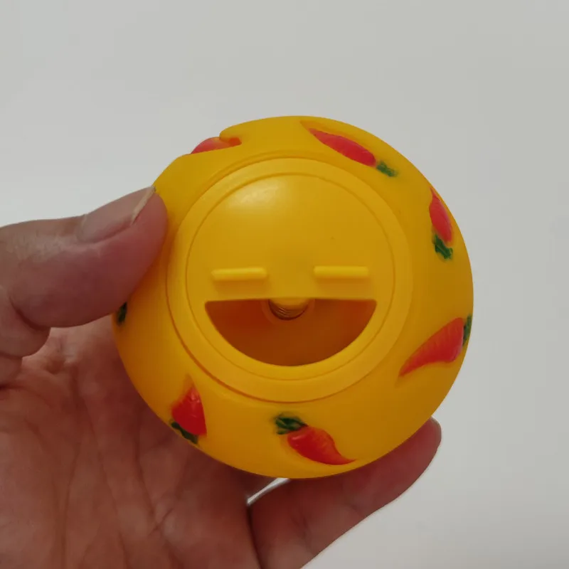 MOONBIFFY Konijnen Traktatie Bal | Interactief Speelgoed Voor Kleine Dieren | Langzame Voer Dispenser | Snack Speelbal Voor Konijn, Hamster, Fret, Cavia | Bijtbestendig Plastic | Voer Verstop Speelgoed - Image 4