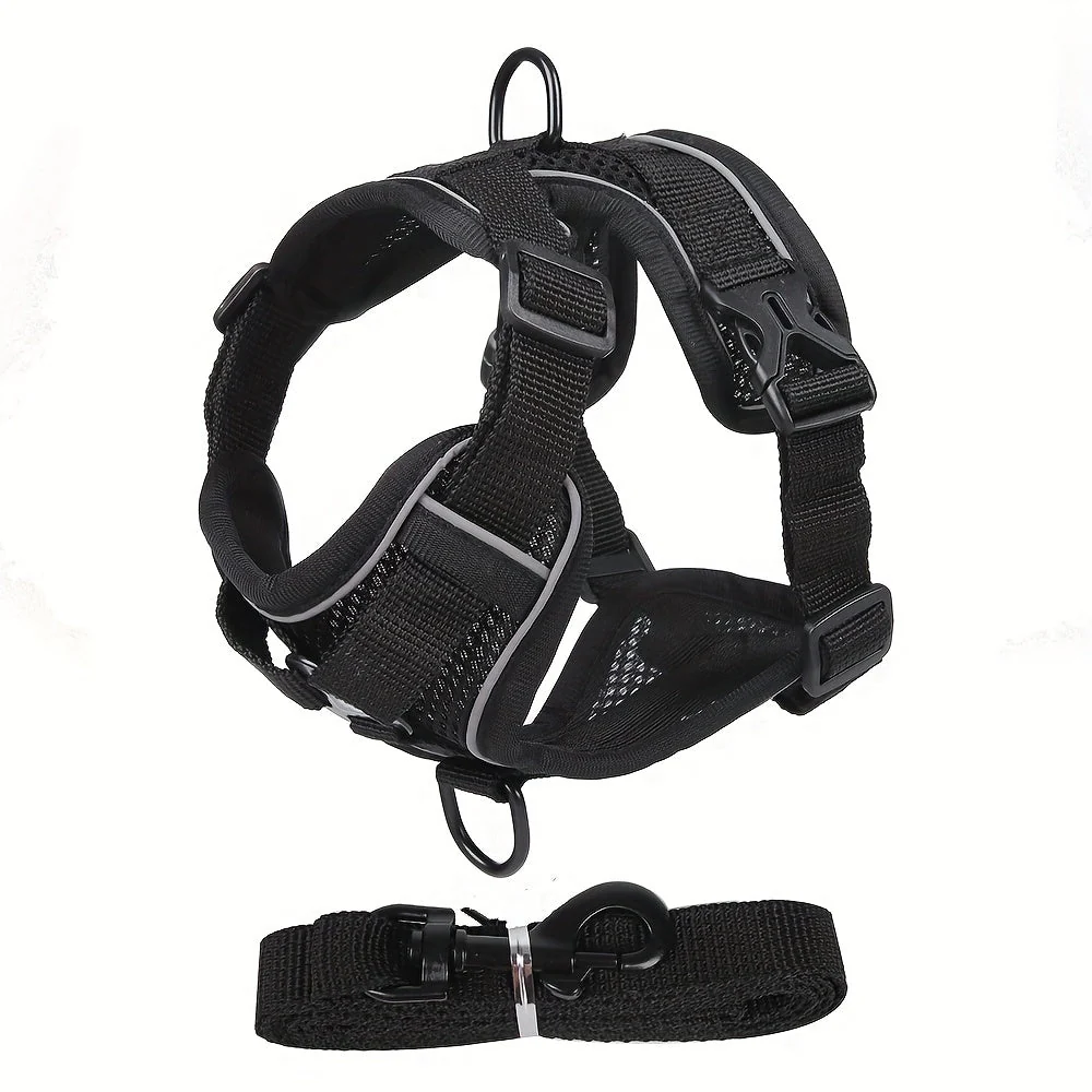 Reflecterend kattenharnas met riem | Ademend mesh materiaal | Verstelbaar ontwerp | Voor training en wandelen | Extra zichtbaarheid in het donker | Geschikt voor alle kattenmaten - Image 13