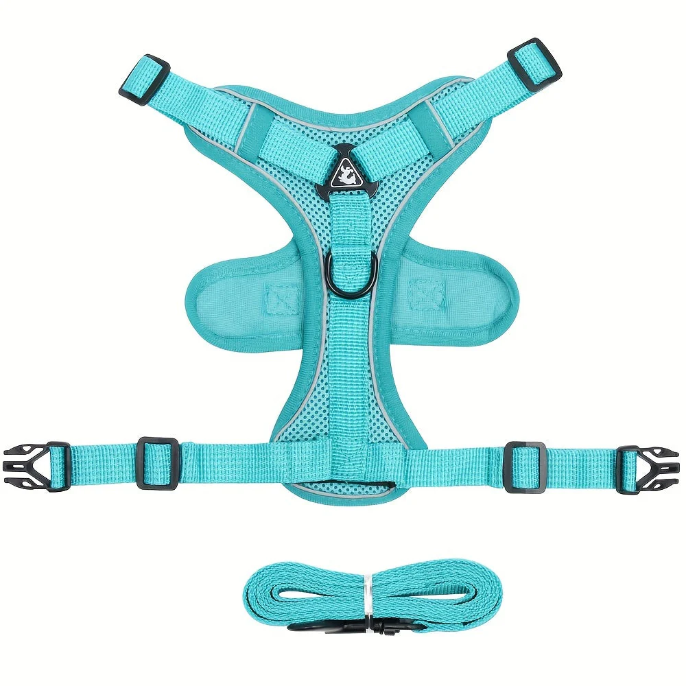 Reflecterend kattenharnas met riem | Ademend mesh materiaal | Verstelbaar ontwerp | Voor training en wandelen | Extra zichtbaarheid in het donker | Geschikt voor alle kattenmaten - Image 15