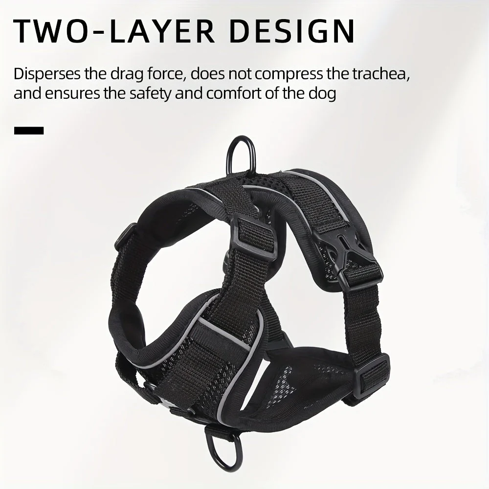 Reflecterend kattenharnas met riem | Ademend mesh materiaal | Verstelbaar ontwerp | Voor training en wandelen | Extra zichtbaarheid in het donker | Geschikt voor alle kattenmaten - Image 5