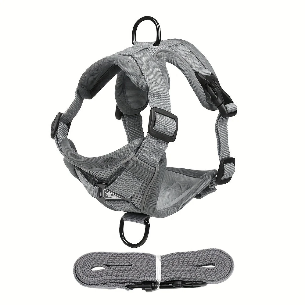 Reflecterend kattenharnas met riem | Ademend mesh materiaal | Verstelbaar ontwerp | Voor training en wandelen | Extra zichtbaarheid in het donker | Geschikt voor alle kattenmaten - Image 8