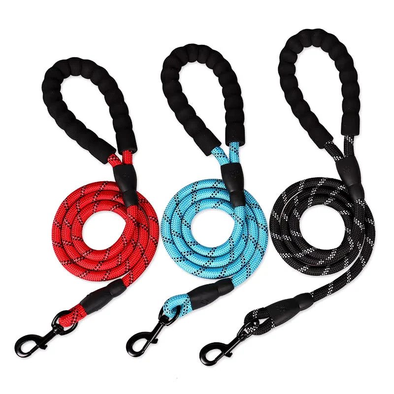 Reflecterende Veiligheidslijn | Zware Honden | Comfortabele Grip | Waterbestendig Nylon | Voor Wandelingen in Alle Seizoenen - Image 5