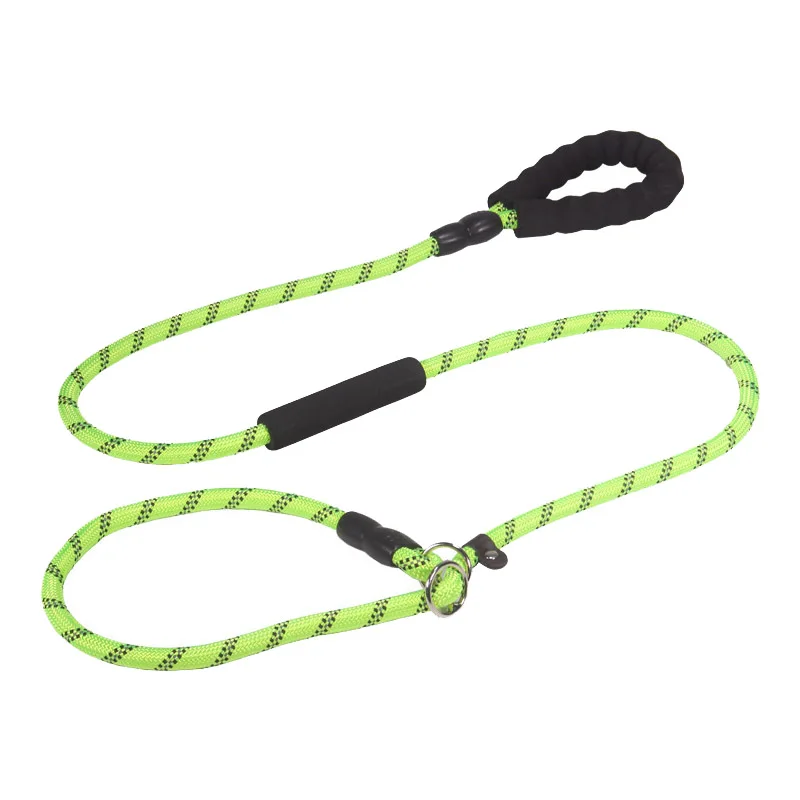Reflecterende Nylon Hondenlijn 180 cm | Gevoerde Handgreep | Verstelbaar voor Middelgrote en Grote Honden | Kleuren: Zwart, Groen, Blauw, Rood - Image 7