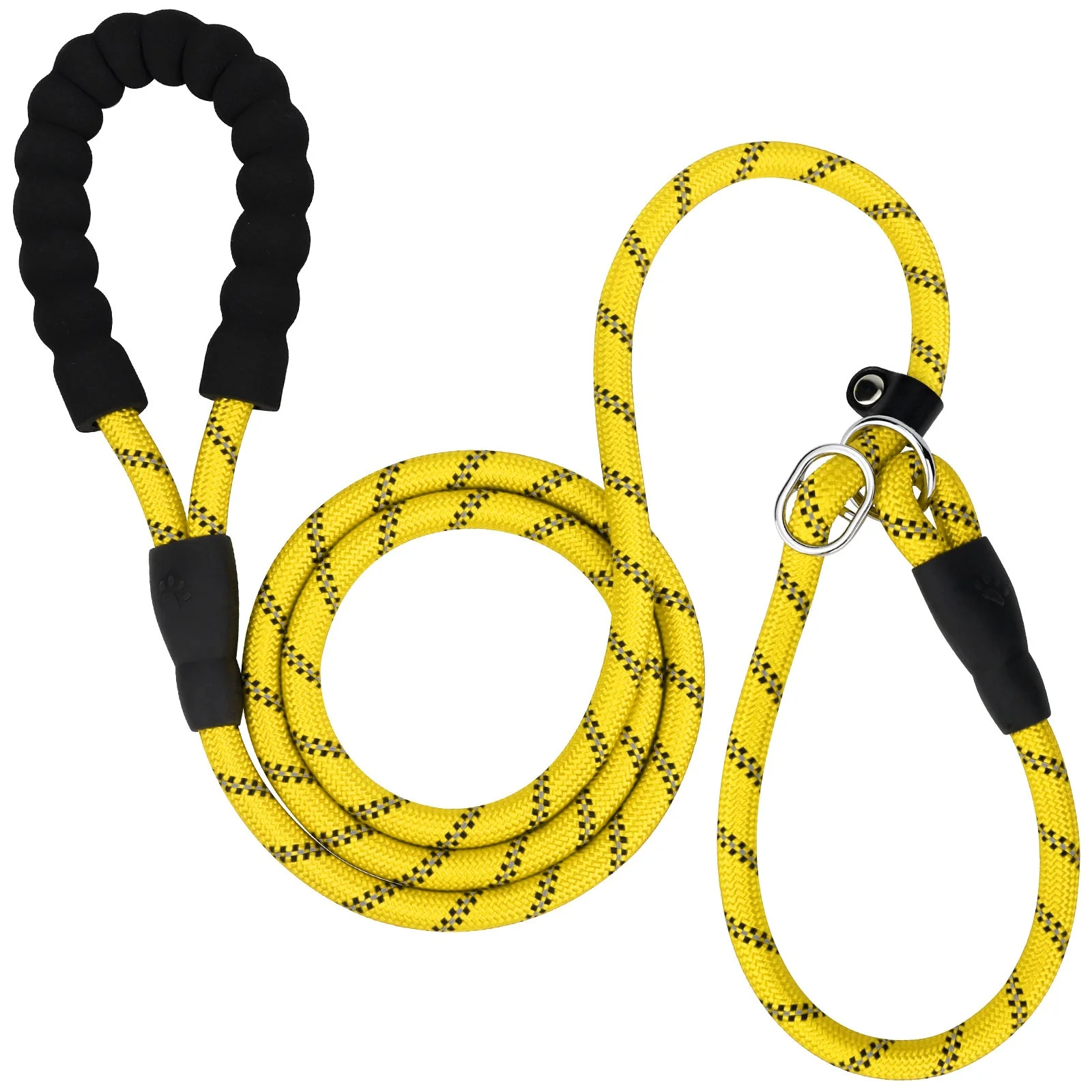 Reflecterende hondenriem nylon | Gevoerde handgreep | Verstelbaar | Duurzaam materiaal | Zichtbaarheid bij nacht | Voor training en dagelijks gebruik | Verschillende en | Alle hondenmaten - Image 3