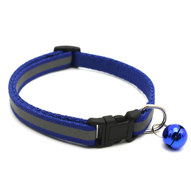 Reflecterende kattenhalsband met bel en AirTag houder | Verstelbaar nylon | Voor katten van verschillende groottes | Zichtbaar in het donker - Image 10