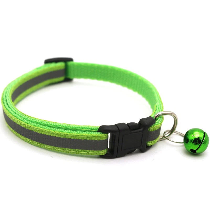 Reflecterende kattenhalsband met bel en AirTag houder | Verstelbaar nylon | Voor katten van verschillende groottes | Zichtbaar in het donker - Image 12