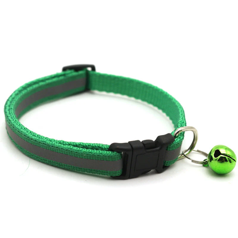 Reflecterende kattenhalsband met bel en AirTag houder | Verstelbaar nylon | Voor katten van verschillende groottes | Zichtbaar in het donker - Image 17