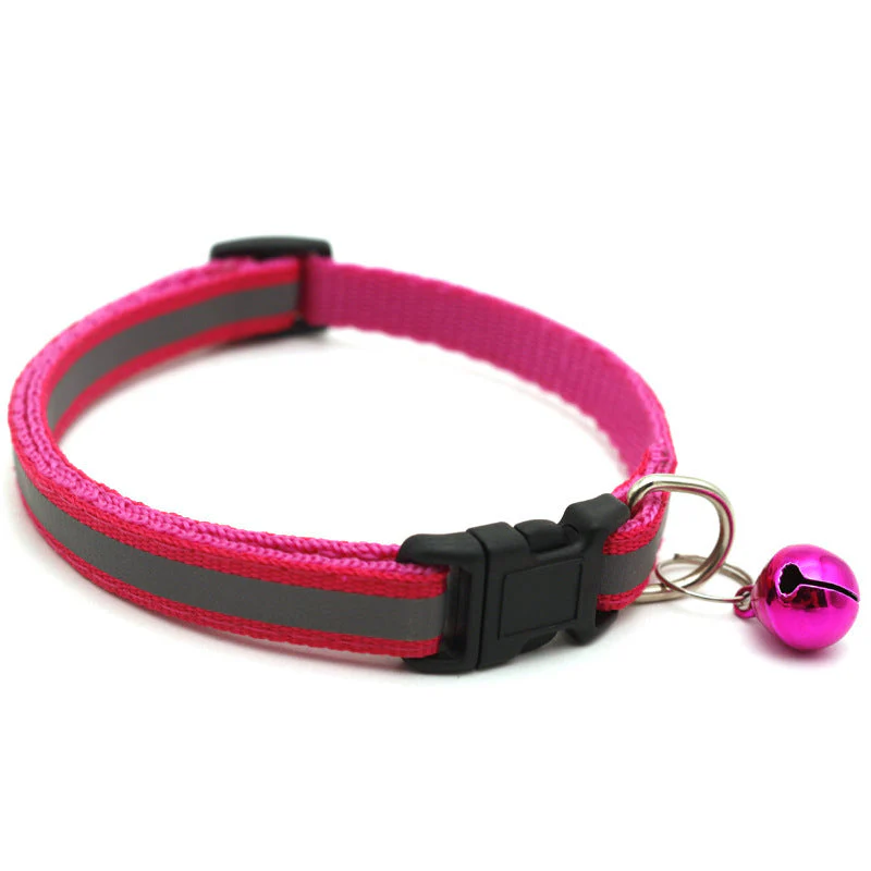 Reflecterende kattenhalsband met bel en AirTag houder | Verstelbaar nylon | Voor katten van verschillende groottes | Zichtbaar in het donker - Image 18