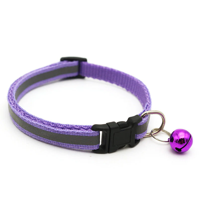 Reflecterende kattenhalsband met bel en AirTag houder | Verstelbaar nylon | Voor katten van verschillende groottes | Zichtbaar in het donker - Image 9