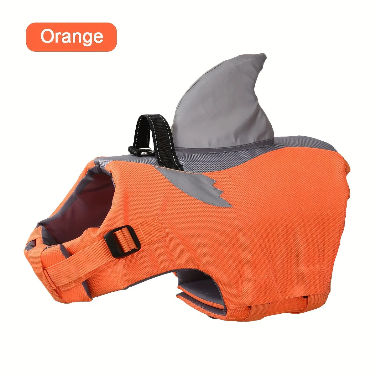 Reflecterend haai hondenzwempak | Veiligheidsvest huisdier met handgreep | Verstelbare waterdichte honden zwemvest voor optimale zichtbaarheid - Image 11