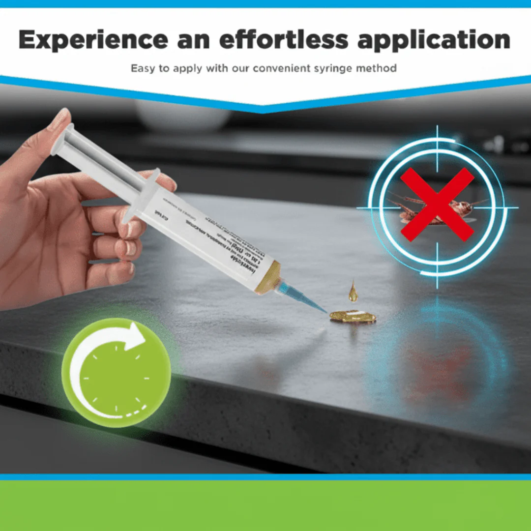 RoachGuard Gel | Effectieve Kakerlakbestrijding Binnen & Buiten | Fast Werkend Zonder Geur | Lange Bescherming | Precieze Toepassing | Indoxacarb Formule | Geen Zichtbare Resten | Ideaal voor Huis & Horeca - Image 2