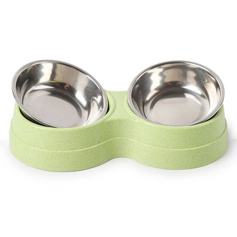 Roestvrijstalen dubbele voerbak voor huisdieren | Antislip basis | 2 bakken voor eten en drinken | Geschikt voor katten en kleine tot middelgrote honden | Gemakkelijk schoon te maken - Image 12