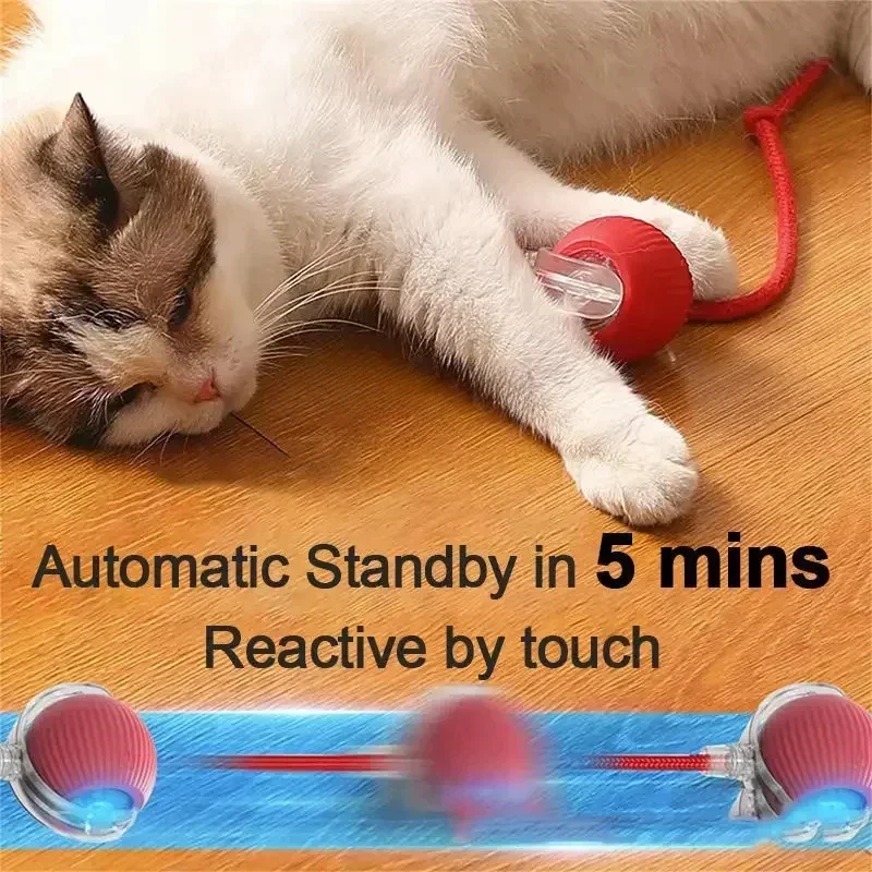 Interactieve Speelbal voor Katten en Honden | Automatisch en Oplaadbaar met Obstakelontwijking | Duurzaam en Geluidloos Design - Image 5