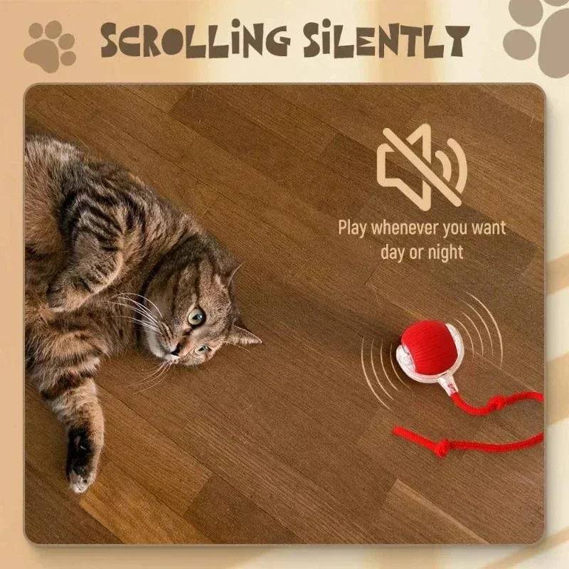 Interactieve Speelbal voor Katten en Honden | Automatisch en Oplaadbaar met Obstakelontwijking | Duurzaam en Geluidloos Design - Image 6