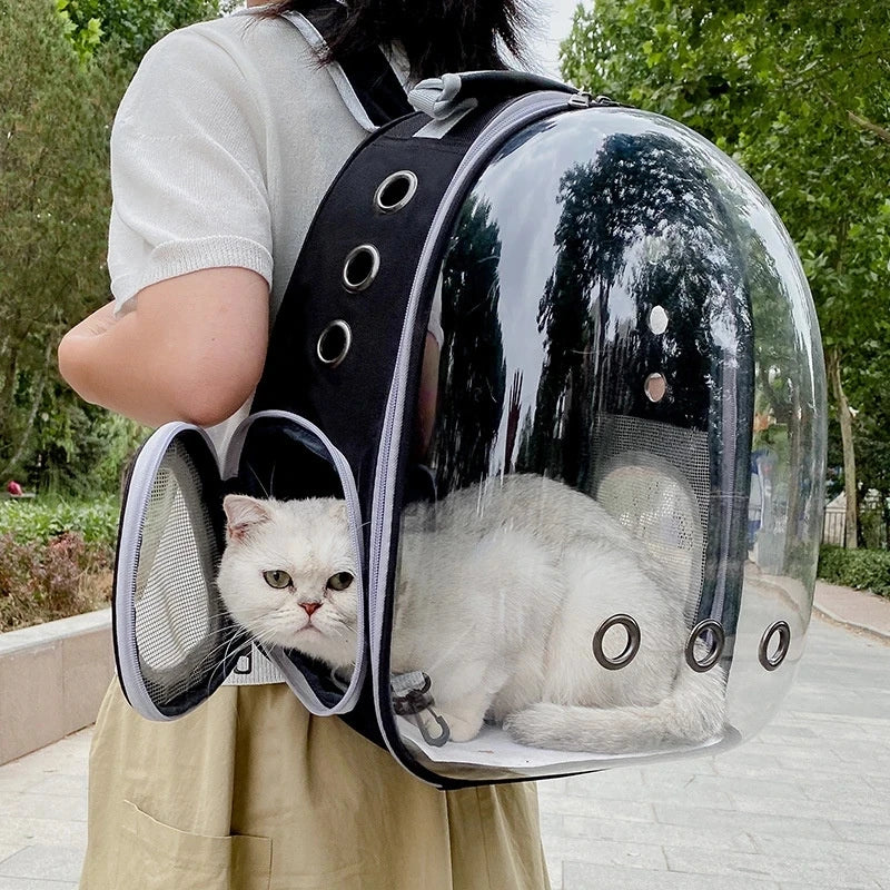Ruimtecapsule Draagrugzak voor Huisdieren | Transparant met Ventilatie en Comfort voor Katten & Kleine Honden | Beschikbaar in Meerdere Kleuren - Image 7