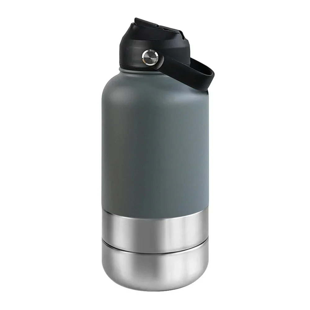 RVS Hondenwaterfles 1000ml met Afneembare Voer- en Waterkom - Dubbelwandig en BPA-vrij - Image 20