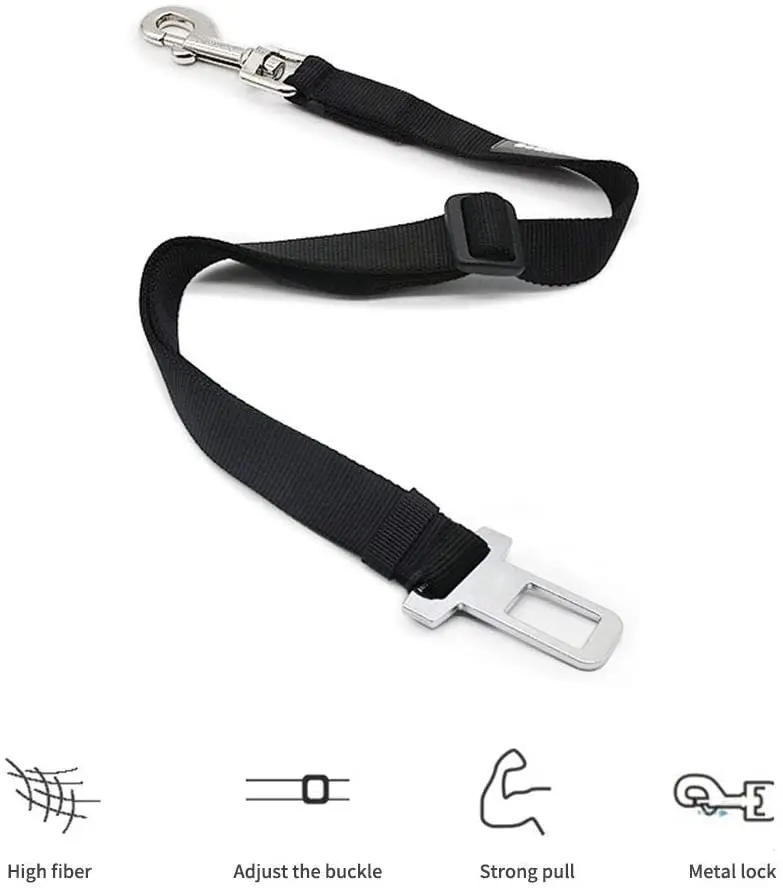 SafeRide Veiligheidsriem voor Huisdieren | Verstelbaar Nylon met Zinklegering Clip | Geschikt voor Honden en Katten | Meerdere Kleuren - Image 3
