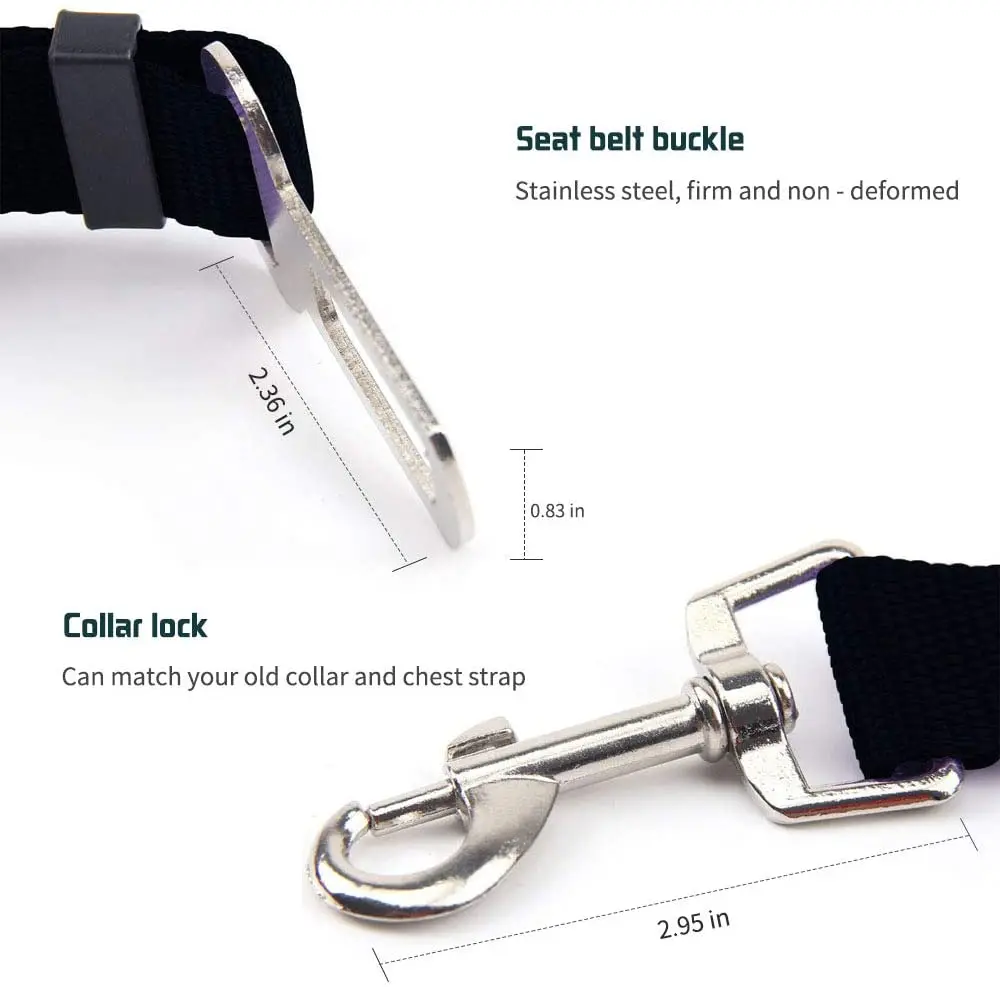 SafeRide Veiligheidsriem voor Huisdieren | Verstelbaar Nylon met Zinklegering Clip | Geschikt voor Honden en Katten | Meerdere Kleuren - Image 6
