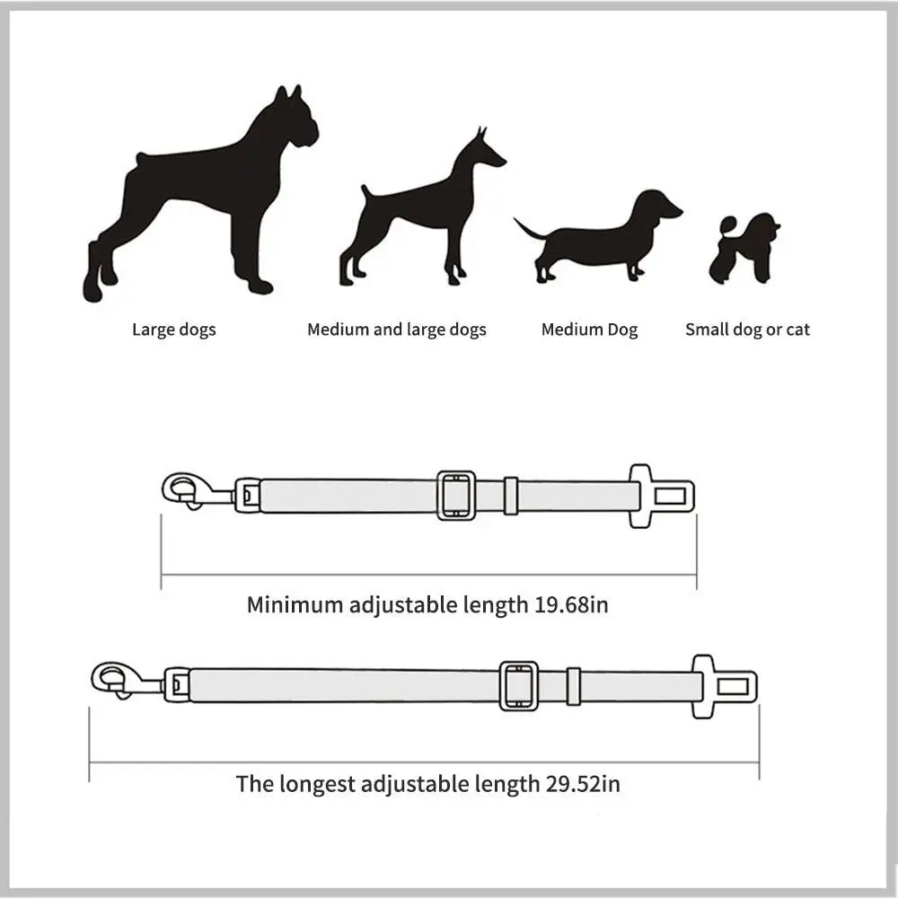 SafeRide Veiligheidsriem voor Huisdieren | Verstelbaar Nylon met Zinklegering Clip | Geschikt voor Honden en Katten | Meerdere Kleuren - Image 7