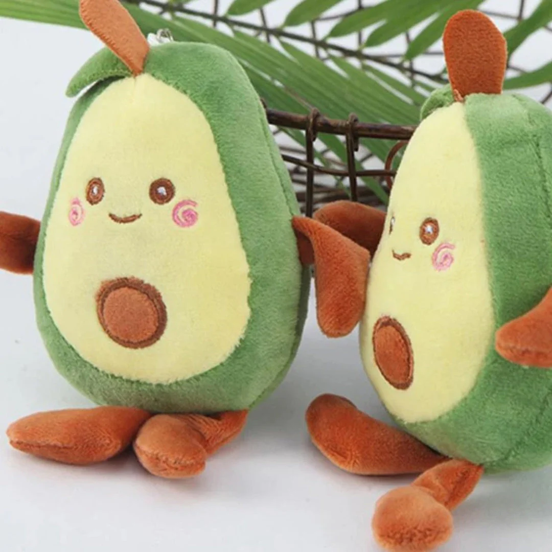 Avocadovormig Pluche Speelgoed | Duurzaam Kauwmateriaal | Interactief Spel met Piepgeluid voor Huisdieren - Image 9
