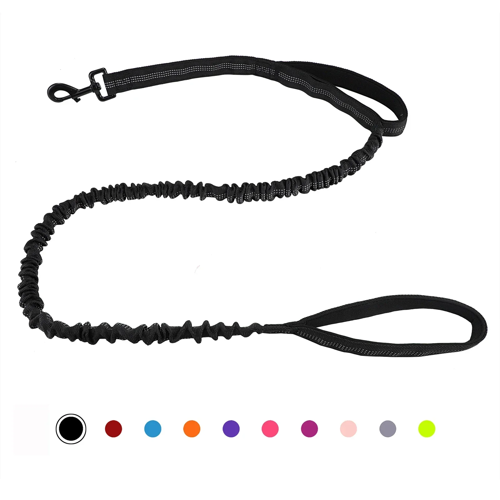 Bungee Hondenriem met Schokdemping en Dubbele Handvatten voor Comfortabele Training en Wandelingen | Geschikt voor Alle Hondengroottes - Image 11